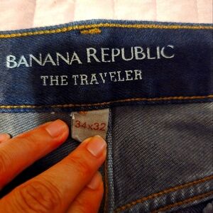 Mens Dark Blue Banana Republic Slim Jeans